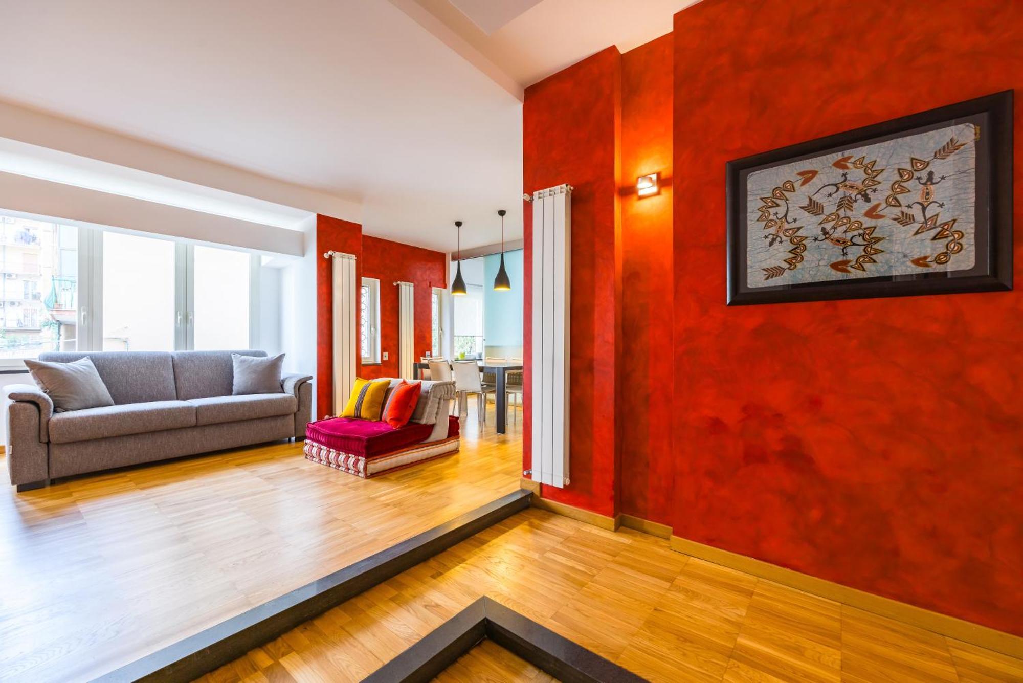 Fresh And Trendy Flat At Vomero Apartamento